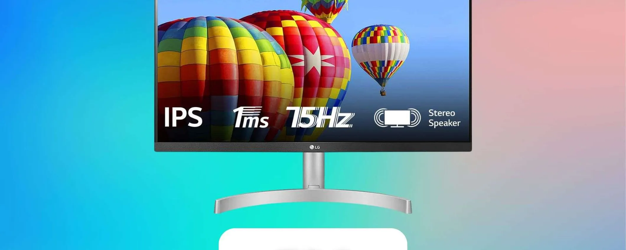 Monitor LG 24ML60SP: qualità Full HD in offerta esclusiva a 79,99€