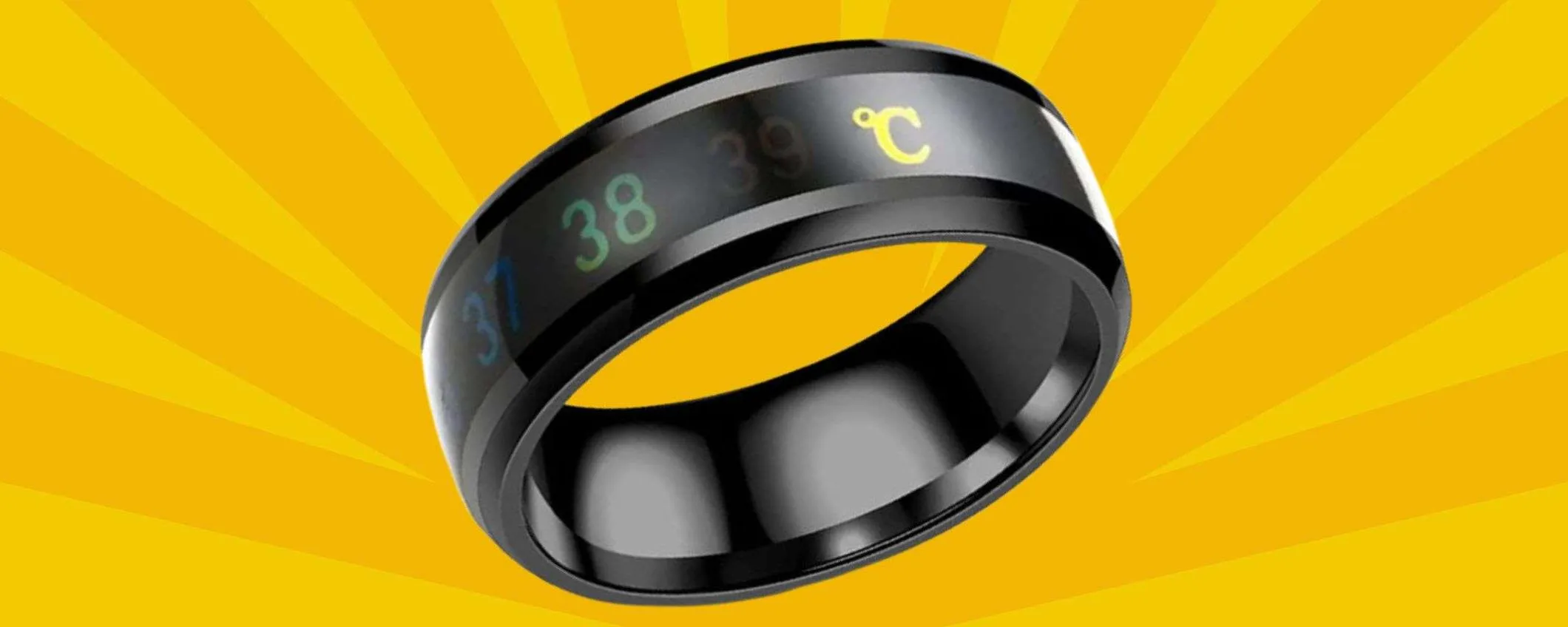 Anello SMART a 1,96€ su Amazon: GENIALATA che misura la temperatura