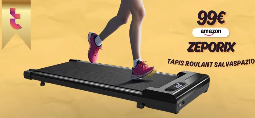 Rimani in forma con il Tapis Roulant salvaspazio: 99€ ed è tuo (Amazon)