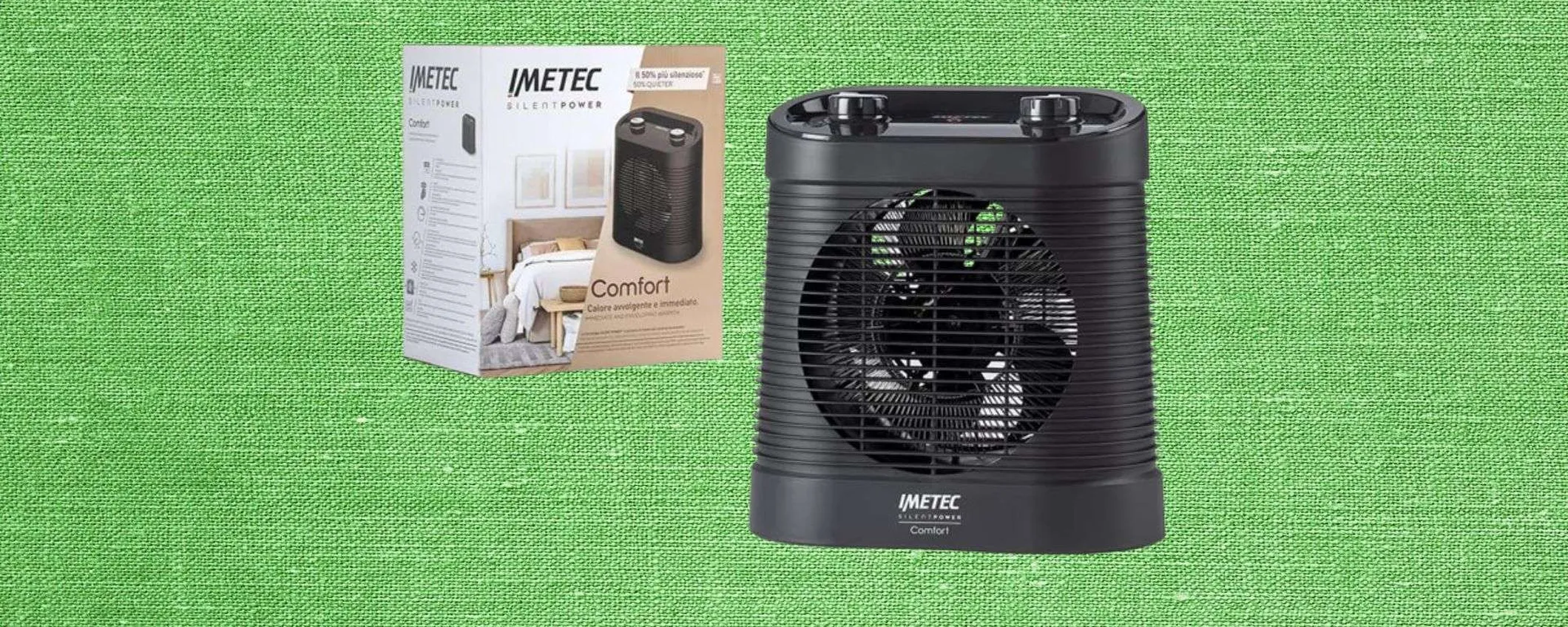 Termoventilatore in offerta su Amazon: potente ed economico, addio freddo