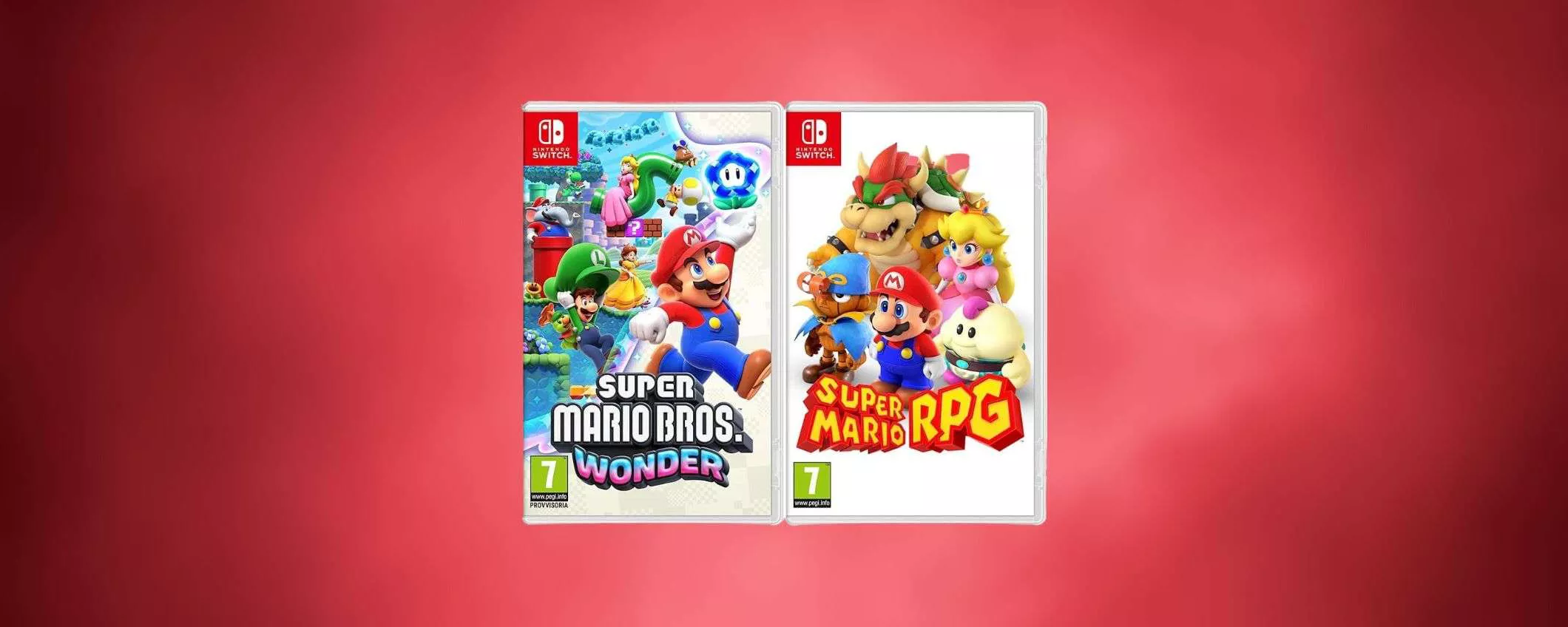 Super Mario RPG and Super Mario Bros Wonder Two Game Bundle