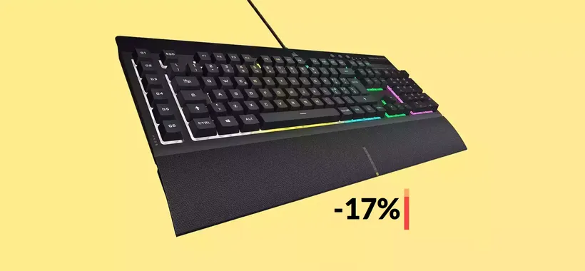 Tastiera Gaming Corsair ad appena 49€: resiste ad acqua e polvere