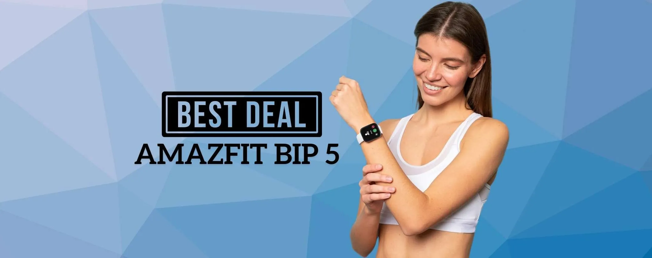 Amazfit Bip 5 con Alexa, GPS e 10gg di autonomia solo oggi a metà prezzo