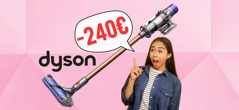 Dyson Cyclone V10 Absolute in promo eBay al 33% + 10% con codice segreto