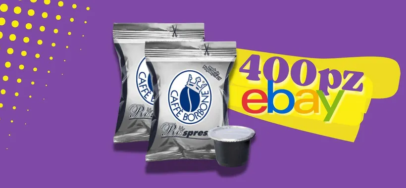 400 capsule Caffè Borbone NERA per macchinette Nespresso a 0,16€ cad