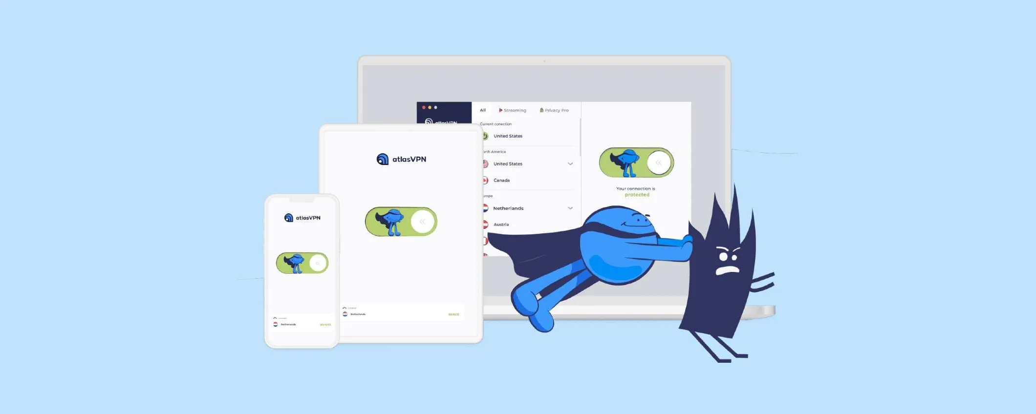 AtlasVPN: guarda i contenuti streaming anche all'Estero