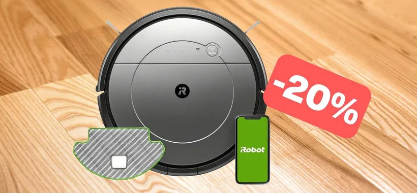 iRobot Roomba robot aspirapolvere e lavapavimenti in OFFERTA LAMPO su Amazon (-20%)
