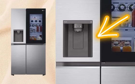 Frigorifero LG doppia porta, dispenser acqua e ghiaccio: sconto SHOCK (-58%)