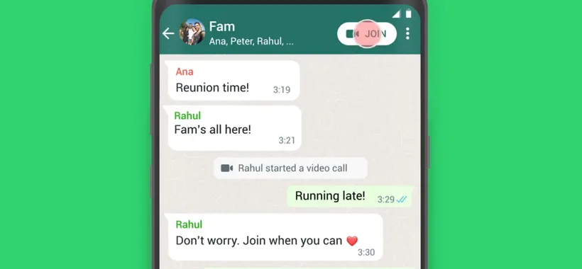 WhatsApp: disponibile un nuovo pulsante per le videochiamate di gruppo