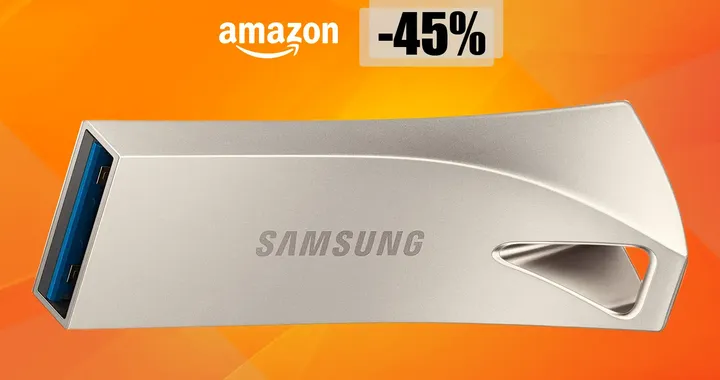 Chiavetta USB 64GB, concentrato di spazio e velocità: bastano 14€