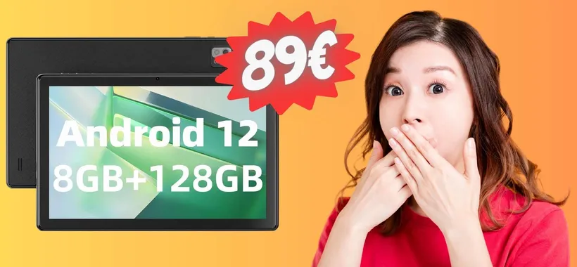 Tablet Android da 10,1" SUPER SCONTATO su Amazon, solo 89€