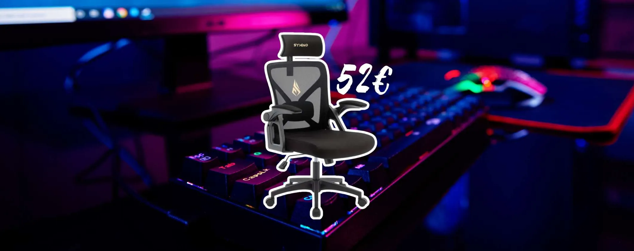 Sedia Ufficio e Gaming in OFFERTA a soli 52€