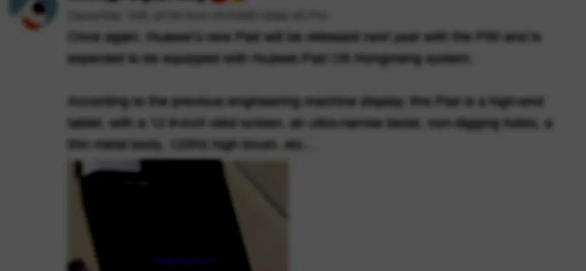 Huawei: nel 2021 tablet con il suo HarmonyOS