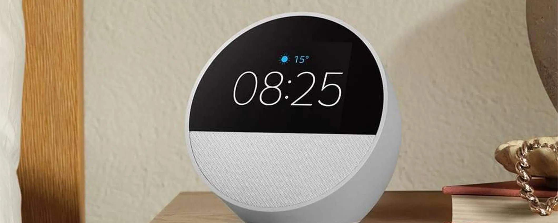 Amazon Echo Spot (2024) in offerta: sveglia smart e audio top