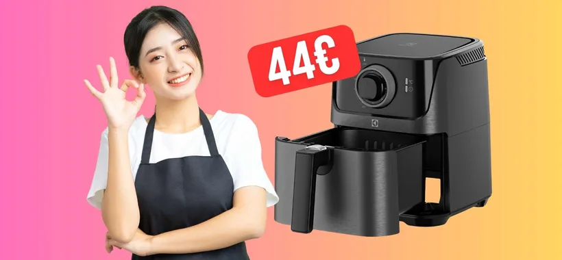 Friggitrice ad aria Electrolux da 2,5 litri su eBay a soli 44€, un vero affare