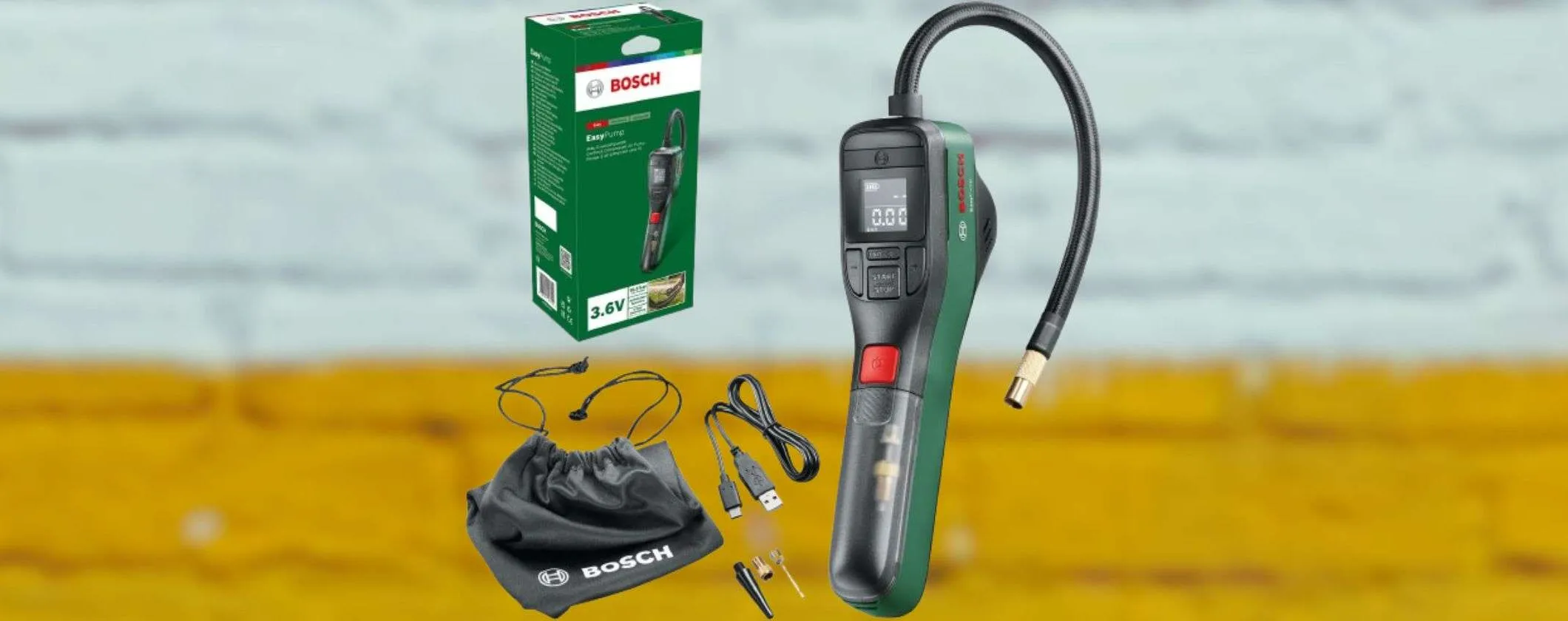 Bosch SHOCK: il potente compressore portatile è scontatissimo, finalmente