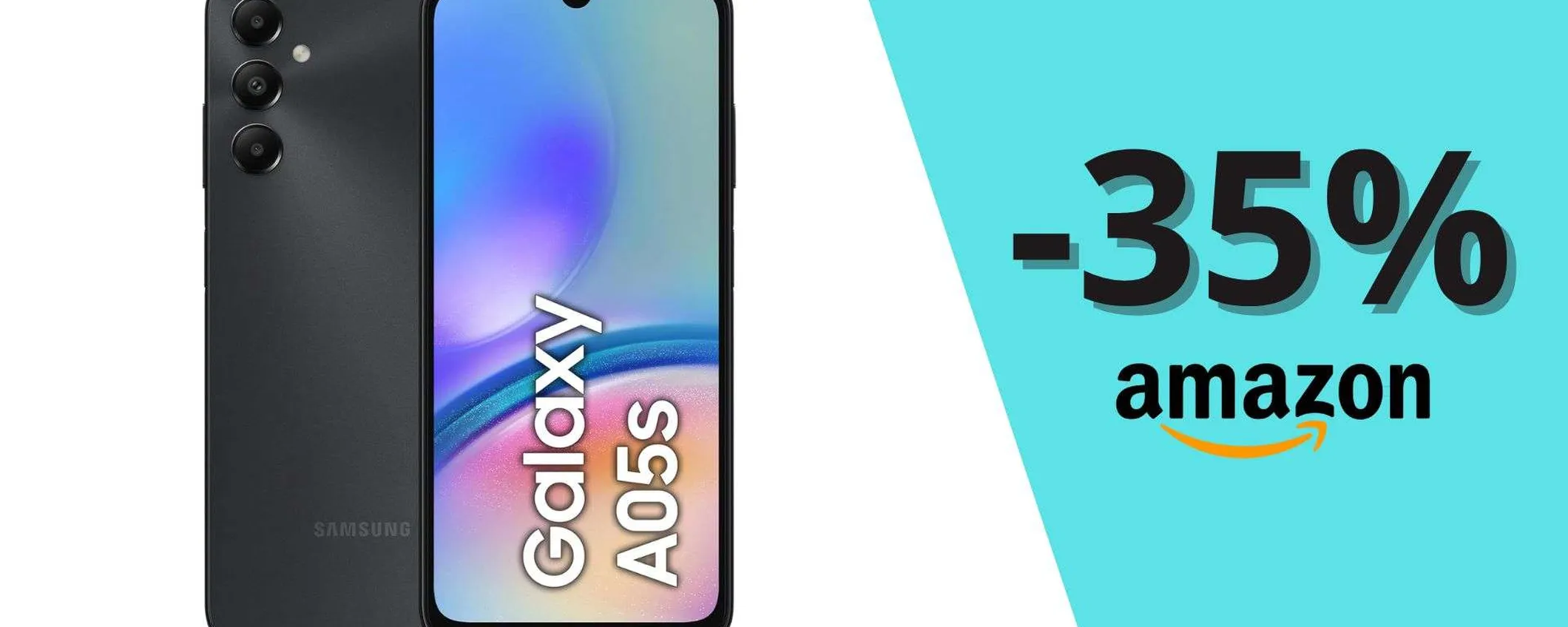 Samsung Galaxy A05s mai così ECONOMICO: in offerta ad appena 116€