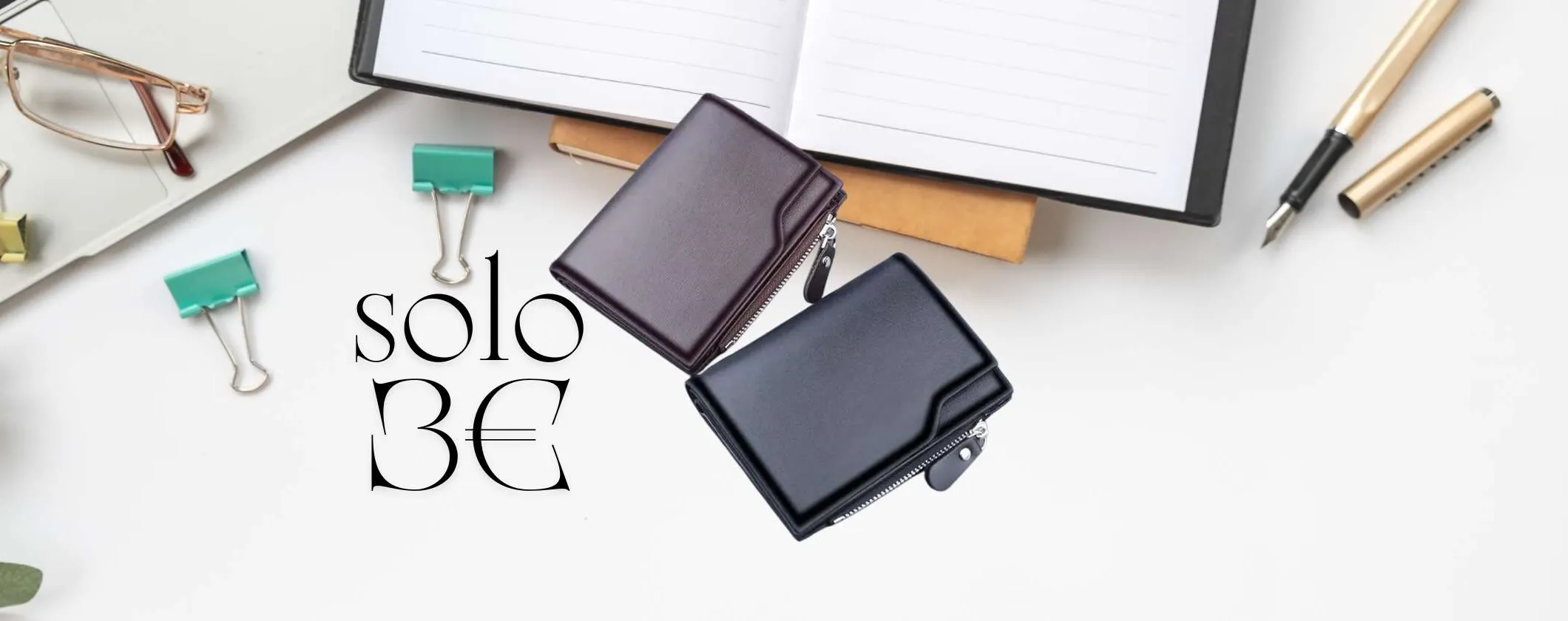 Bellissimo Mini Portafoglio per contanti, 13 carte e monete a 3€