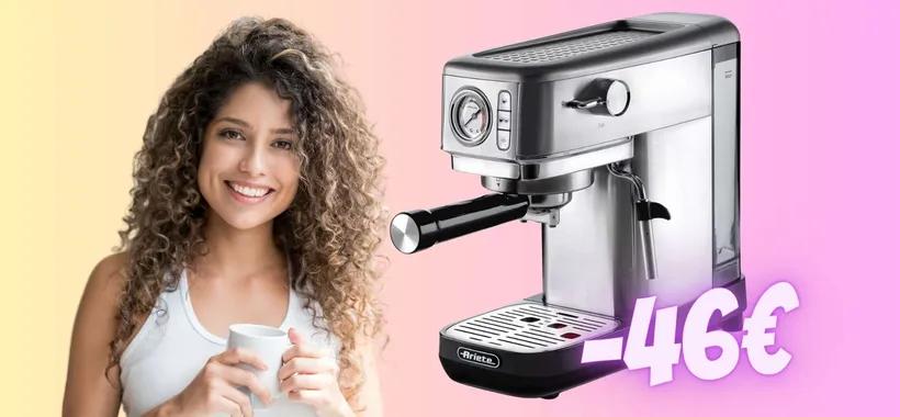 Macchina per espresso Ariete: caffè in polvere e in cialde (-46€)
