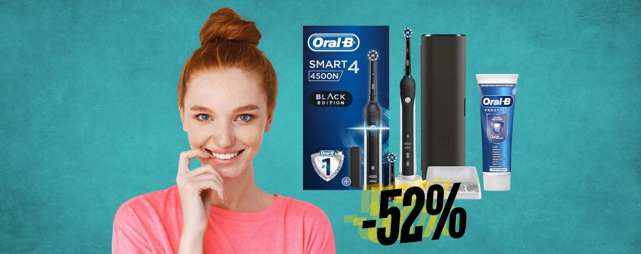 Oral-B Smart 4: denti banchi e gengive sane con questo spazzolino elettrico al 52%