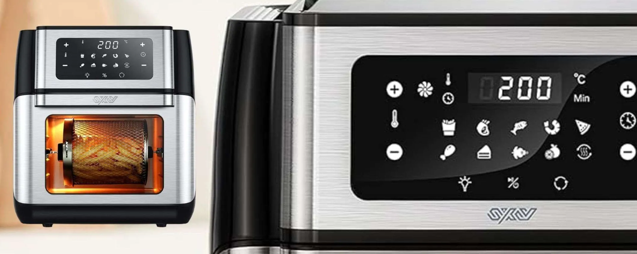 Friggitrice ad aria GIGANTE 10 litri con accessori: quasi METÀ PREZZO (94€)