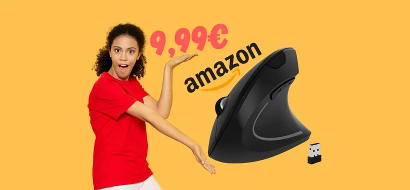 Mouse verticale: massimo comfort anche negli spazzi stretti (9,99€)