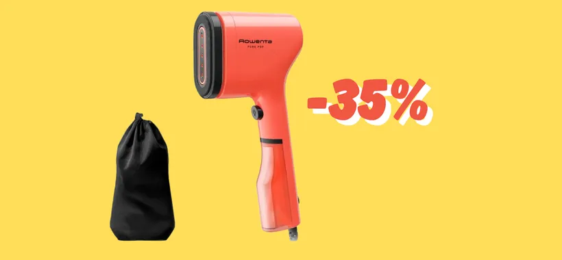 Rowenta ferro da stiro verticale portatile, ora in sconto