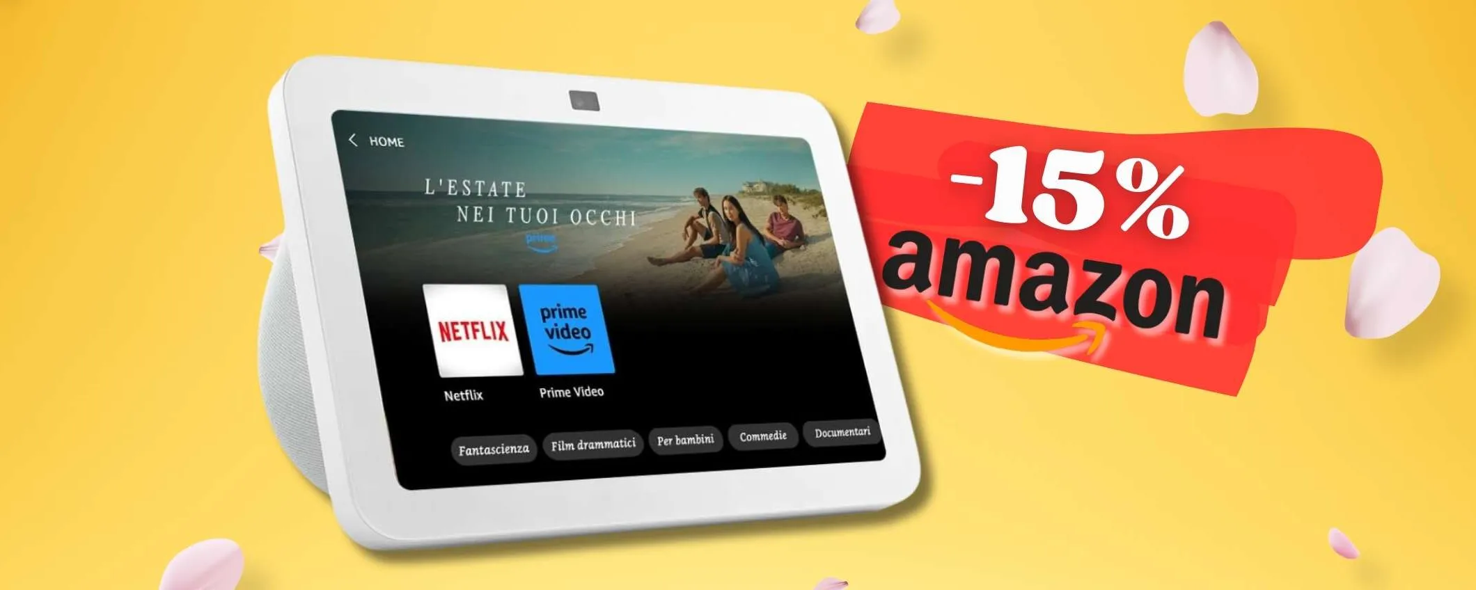 L'audio SPAZIALE arriva su Echo Show 8, provalo subito con sconto del 15%