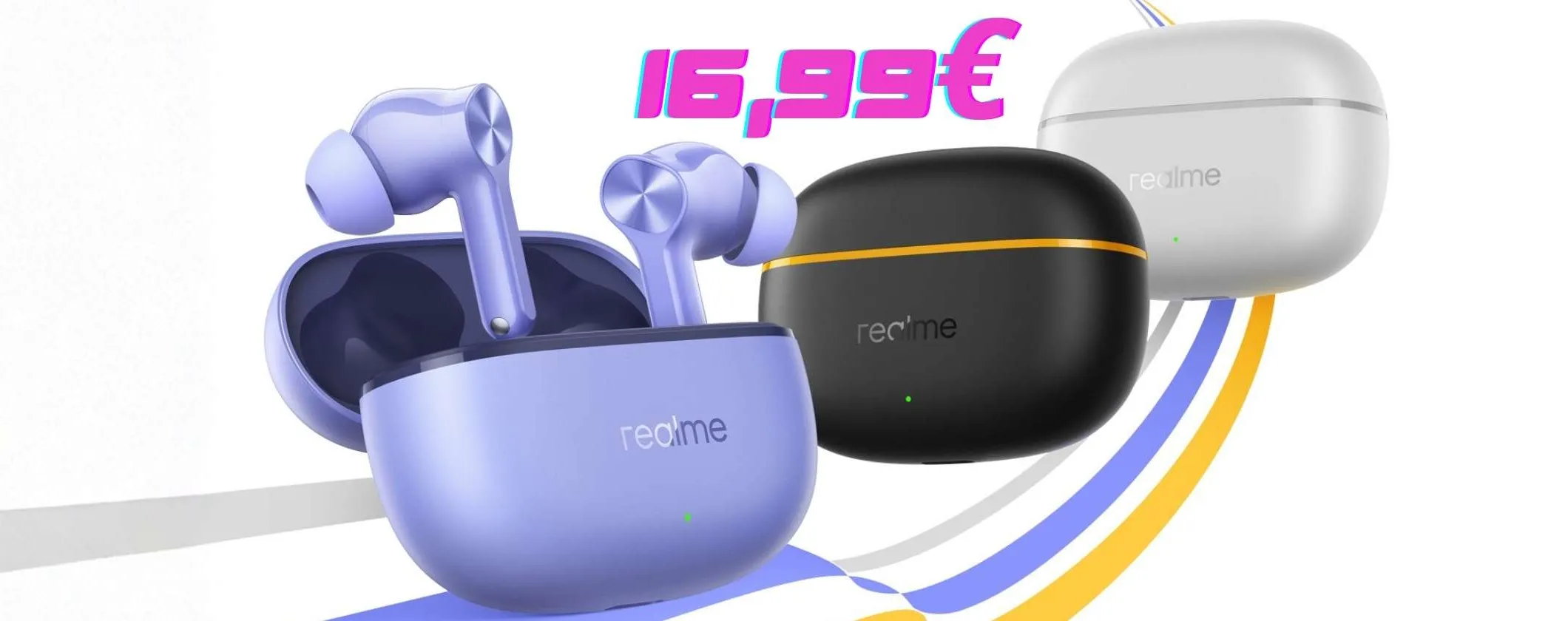 Autonomia di 48h, cancellazione del rumore e suono preciso: ecco le realme Buds T200 Lite
