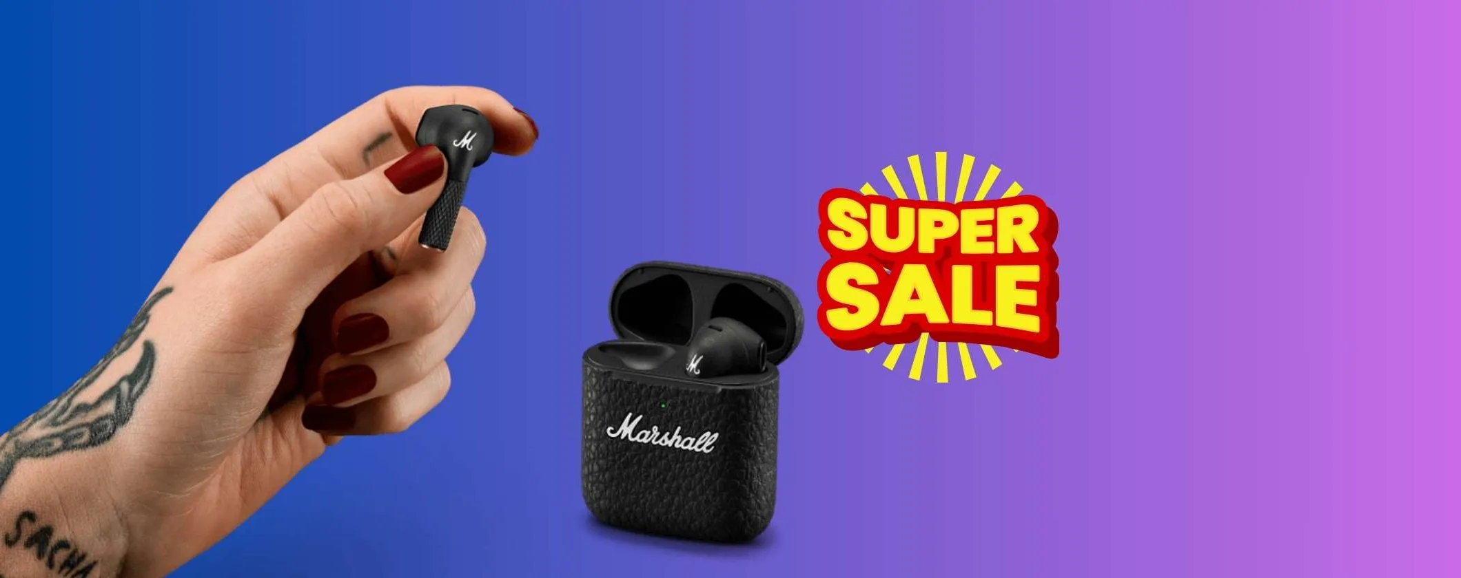 Auricolari TWS Marshall Minor III in offerta: bellissime e in super sconto