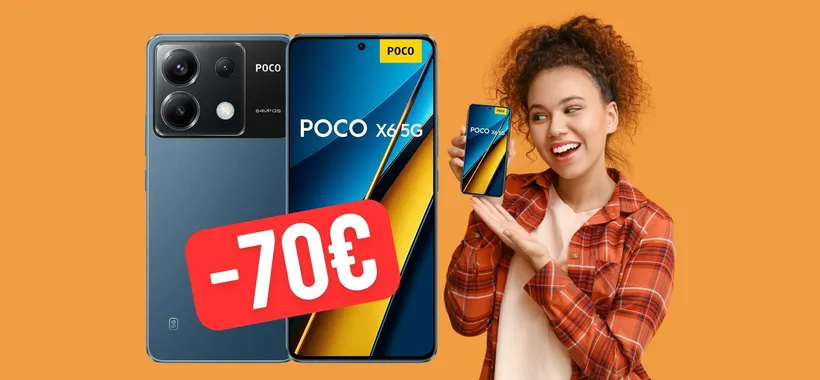 POCO X6 5G (12+256GB) con Snapdragon 7s tuo in SCONTO di 70€