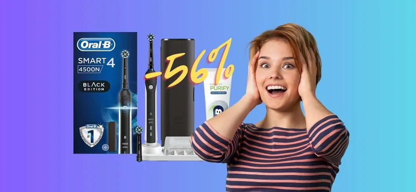 Oral-B Smart 4 4500: spazzolino elettrico spettacolare a prezzo tagliato