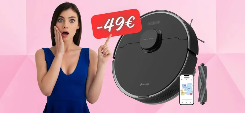 Dreame D10s Pro: robot aspirapolvere e lavapavimenti da 5000Pa a -49€