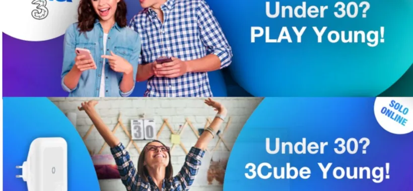 Tre: due imperdibili offerte per gli under 30
