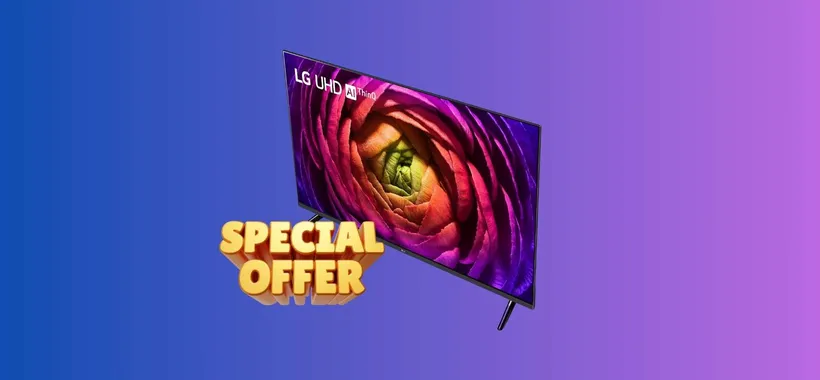 Guarda Sanremo con questa Smart TV LG 4K da 50": offerta top