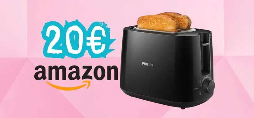 Solo 20 euro per il mitico tostapane Philips con 8 impostazioni