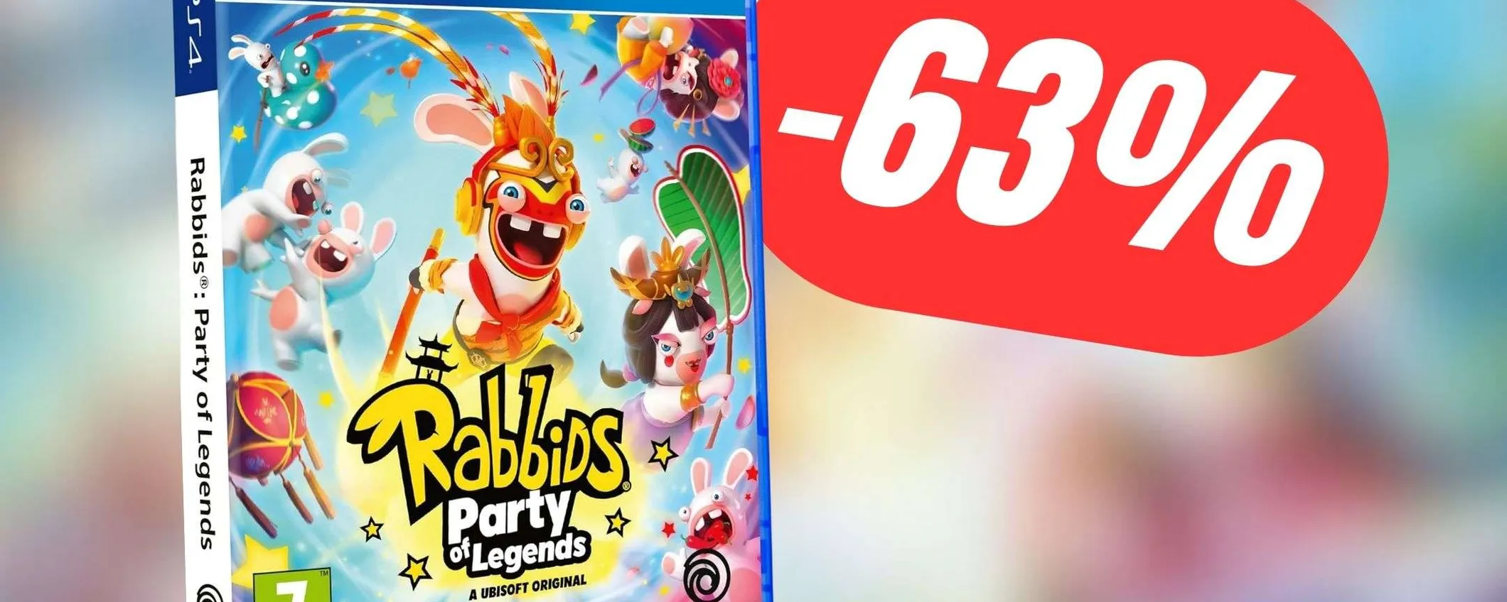 Con il gioco Rabbids su PS4 ti divertirai insieme a tutti i tuoi amici ...