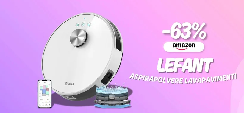 Lo sporco non ha scampo con LEFANT: robot lava e aspira a prezzo demolito