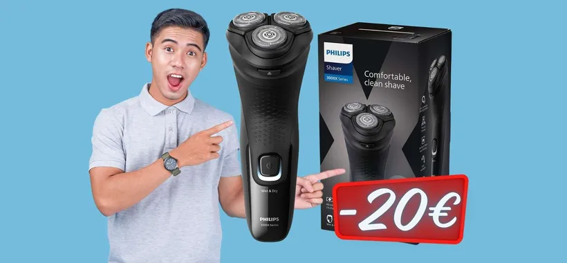 Philips X3001/00: rasoio elettrico PROFESSIONALE a 20€ in MENO