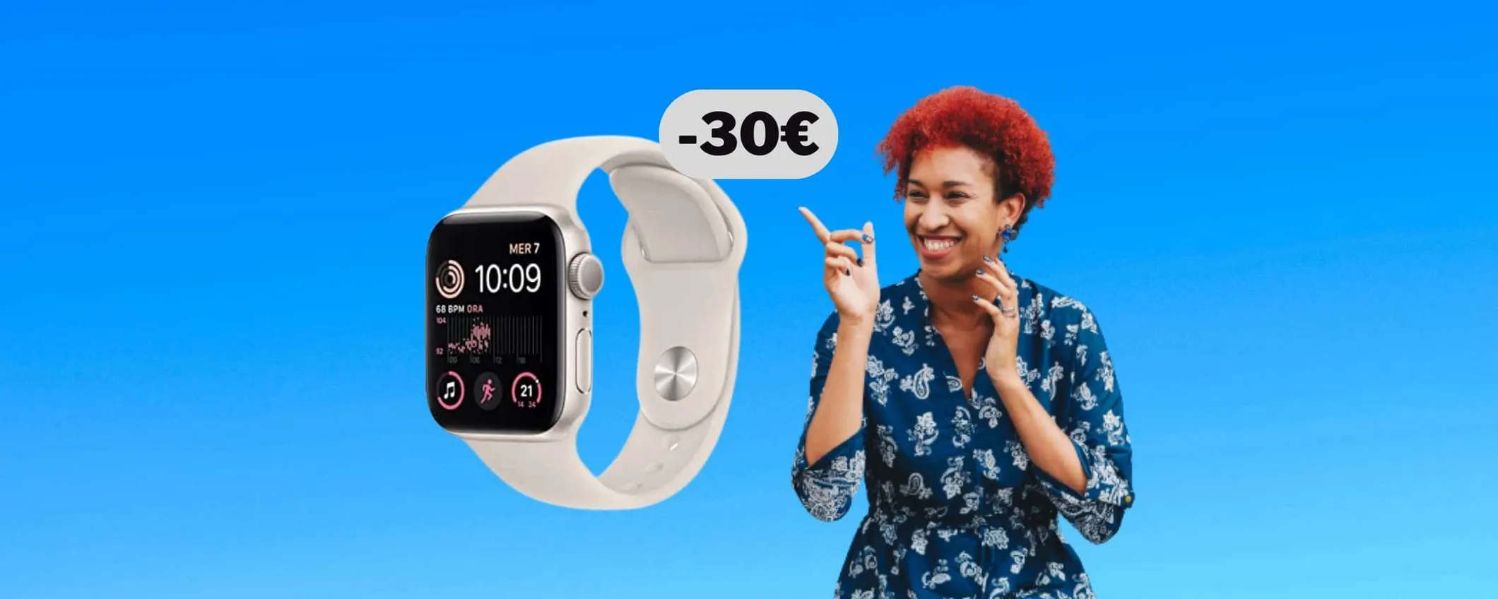 Apple Watch SE di 2a generazione in sconto sotto i 280€ da MediaWorld