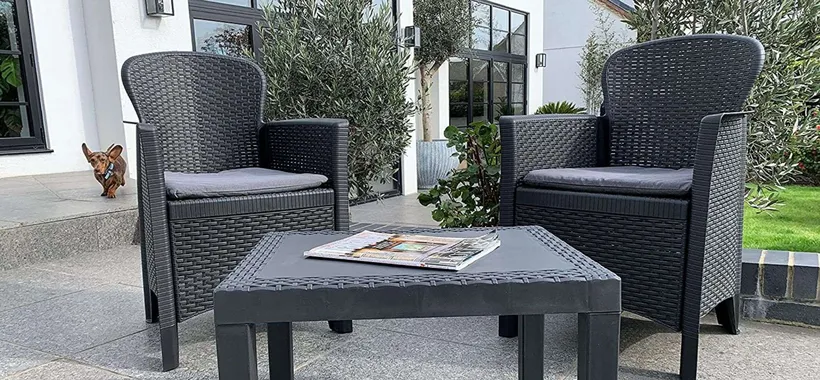 Amazon è IMPAZZITA: set poltrone e tavolino da giardino a 80€, pochi pezzi