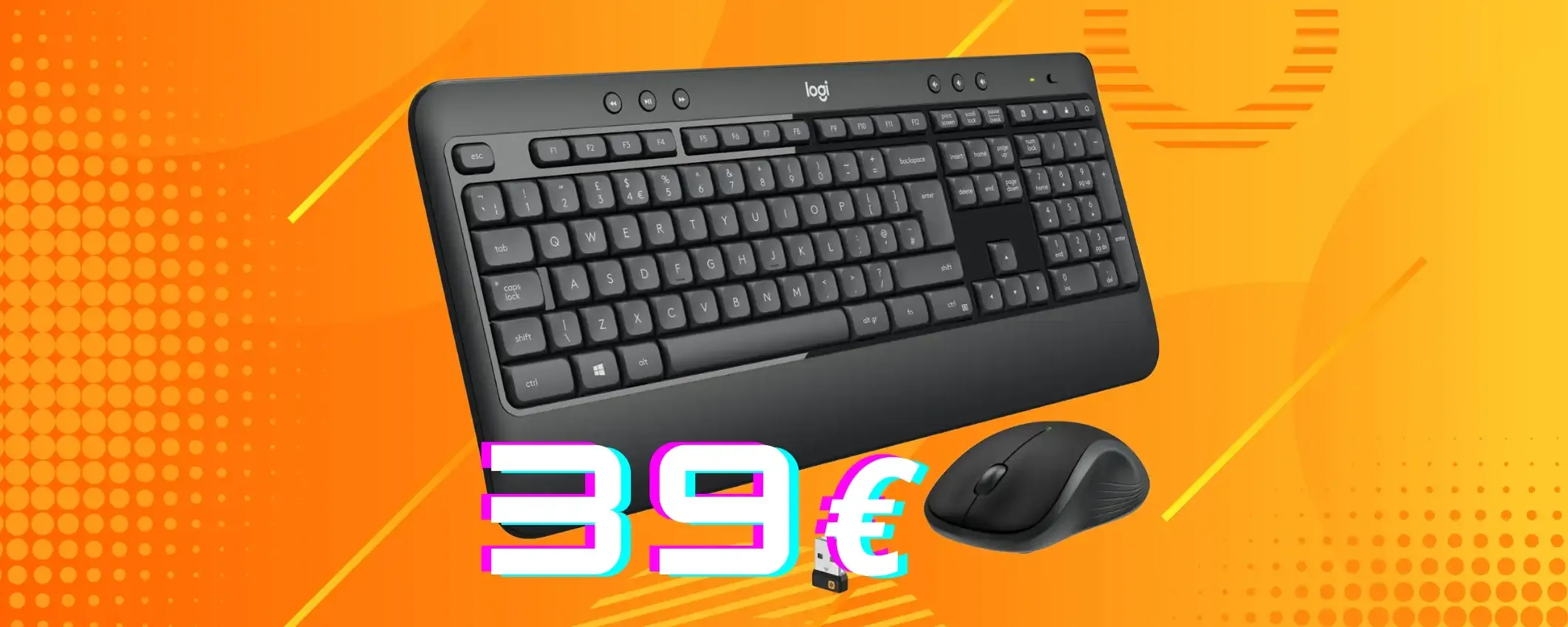 Combo tastiera e mouse Logitech MK540: libertà wireless e prezzo shock