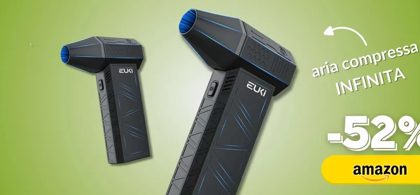 Aria compressa infinita con questa pistola: 3 velocità per pulizia super