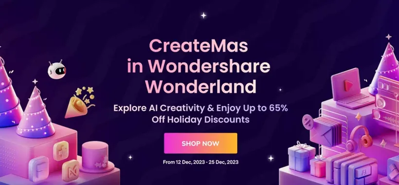 Da Wondershare è arrivato il Natale: approfitta di sconti fino al 65%