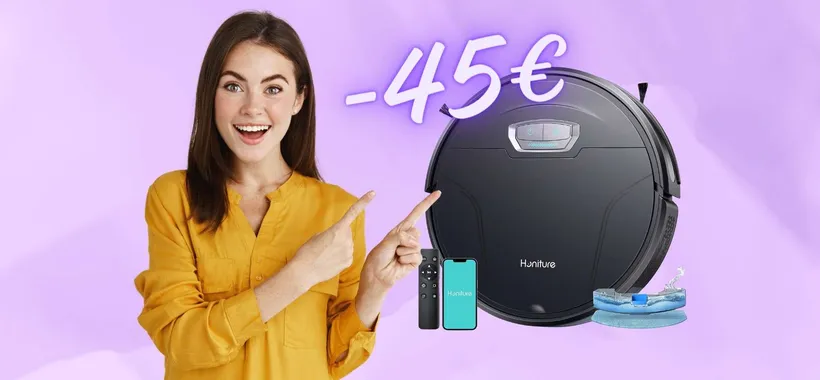 Robot che aspira e lava in una passata tuo a 45€ in MENO con il COUPON