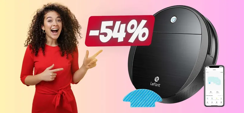 Pavimenti puliti senza sforzo con il robot aspirapolvere LEFANT al 54%
