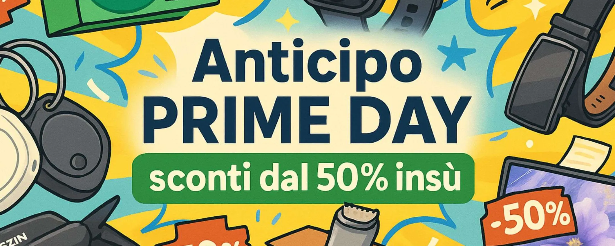 Anticipo Amazon PRIME DAY 2025: BOMBE con sconti dal 50% in su (da 14,99€)