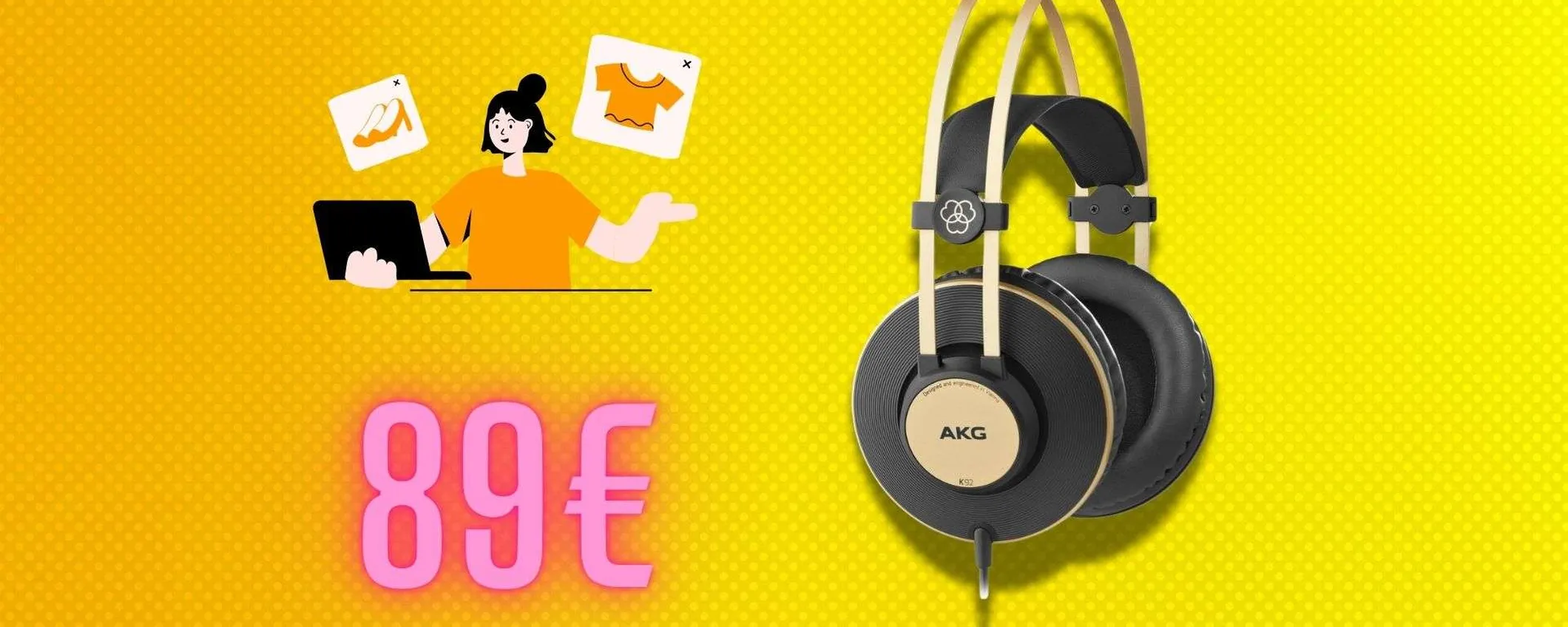 AKG K92, il prezzo scende sotto i 90€: design elegante e suono piacevole