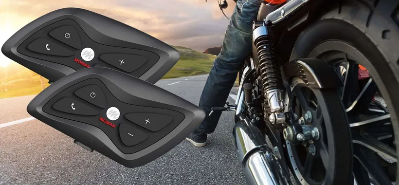 Interfono per moto con auricolari Bluetooth: kit da 2 pezzi a prezzo BOMBA (99€)