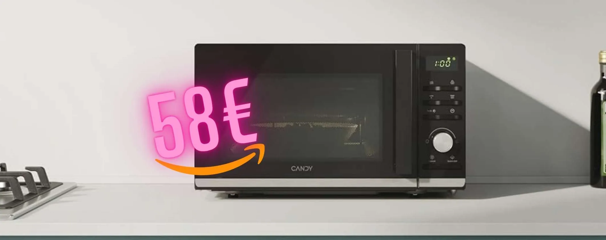 Offerta folle su Amazon per il forno a microonde Candy, ora a soli 58€